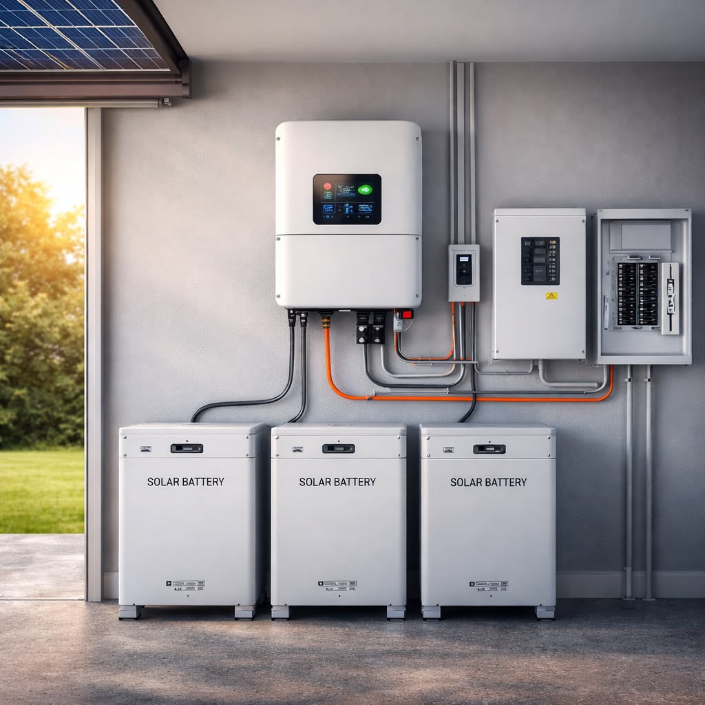 office inverter installation – 8 hour backup